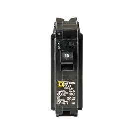 Square D Homeline HOM115C Miniature Circuit Breaker, 120 V, Thermal Magnetic Trip, Plug-In Mounting