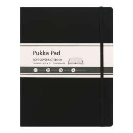 Soft Cover Notebook, College Rule, Black Cover, (96) 11 x 8.5 Sheets