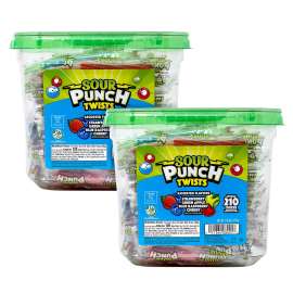 Twists, Variety, 2.59 lb Tub, Approx. 210 Pieces/Tub, 2 Tubs