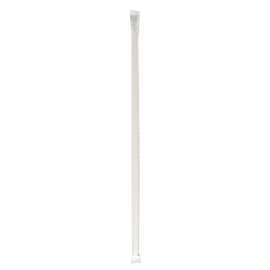 Wrapped Jumbo Straws, 10.25", Polypropylene, Red/White Striped, 2,000/Carton