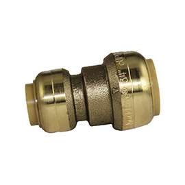 SharkBite U058LFA Tube Coupler, 3/4 x 1/2 in, 2.2 in L