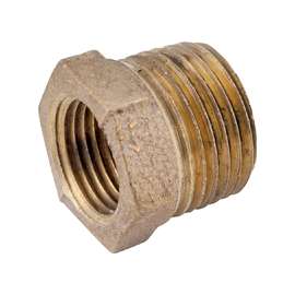 Anderson Metals 738110-0806 Reducing Bushing, 1/2 in Male x 3/8 in Female Thread