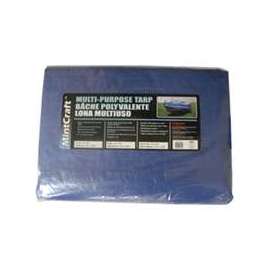 ProSource Multi-Purpose Tarp With Aluminum Grommets, 16 Ft L X 12 Ft W, 8 X 10 In Mesh, Polyethylene