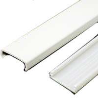 Legrand Wiremold NMW Series NM1 Non-Metallic Raceway Wire Channel, 60 in L, 1-Channel, Plastic, Ivory