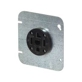 Eaton Wiring Devices 1167 Series 1167-2-SP Power Receptacle, 30 A, Black