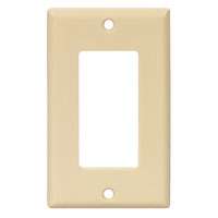 EATON 2151V-BOX Standard-Size Wallplate, 1-Gang, Thermoset, Ivory