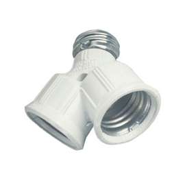 Arrow Hart 700W-BOX Socket Adapter, 250 V, 660 W, Medium Base, White