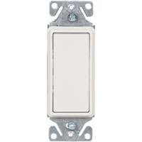 Eaton Wiring Devices 7500 Series 7501W-C Rocker Switch, 120/277 V, Strap Mounting, Thermoplastic, White