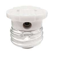 Eaton Cooper Wiring 758W-BOX Socket Adapter, 125 V, 660 W, Medium Base, White