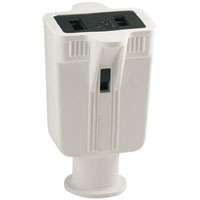 Eaton Wiring Devices 86W-BOX Straight Blade Electrical Connector, 125 V, 15 A, Rubber