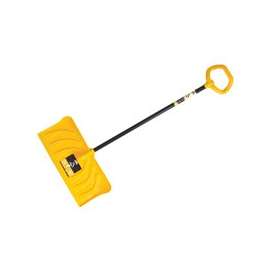TRUE TEMPER 1635000 Snow Pusher, 11 in L Blade, 24 in W Blade, Steel Handle