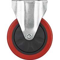 ProSource Rigid Rigid Plate Caster, 5 In Dia, 275 Lb, Polyurethane