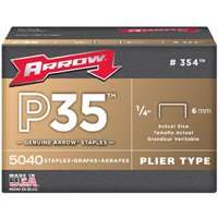 Arrow 354 Flat Crown Staple, 1/4 in L Leg