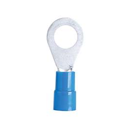GB 20-103 Ring Terminal, 600 V, 16 to 14 AWG, Vinyl Insulation, Blue