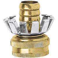 Gilmour C58F Hose Repair Coupler, 5/8 in Female, Brass