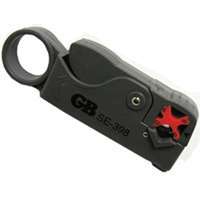 GB SE-398 Coaxial Cutter and Stripper, Coaxial Cable Wire, Black Handle