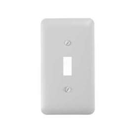 Amerelle 935TW Rectangular Wallplate, 1-Gang, Steel, White
