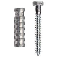 COBRA ANCHORS 244S Lag Shield, 326 lb Weight Capacity, Zinc