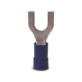 GB 10-113 Spade Terminal, 600 V, 16 to 14 AWG, Vinyl Insulation, Blue