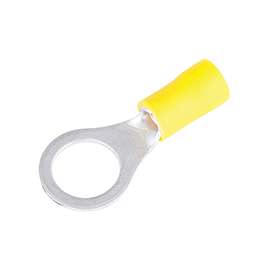 GB 10-108 Ring Terminal, 600 V, 12 to 10 AWG, Vinyl Insulation, Yellow