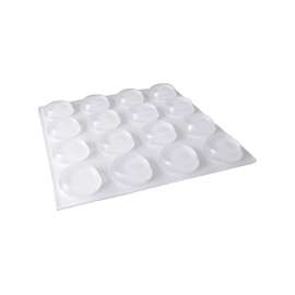 Shepherd Hardware 9967 Surface Guard Bumper Pad, 1/2 in, Round, Vinyl, Clear