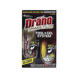 Drano Snake Plus 70241 Drain Cleaner, 16 oz, Natural, Gel