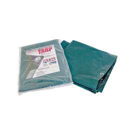ProSource Heavy Duty Reversible Tarp With Aluminum Grommets, 12 Ft L X 9 Ft W, 12 X 12 In Mesh, Polyethylene