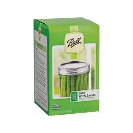 Ball 1440040000 Wide Mouth Lid and Band, Steel