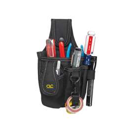 CLC Tool Works 1501 Tool and Cell Phone Holder, 4-Pocket, Polyester Fabric, Black