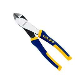 IRWIN VISE-GRIP 2078308 Diagonal Cutting Plier, 1-1/8 in Jaw Opening, 8 in OAL, Blue/Yellow Handle