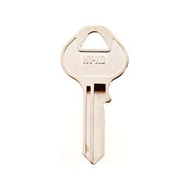 Hy-Ko 11010M12 Key Blank, Brass, Nickel Plated
