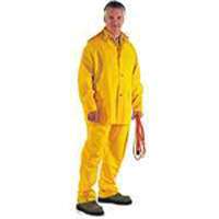Diamondback 3-Piece Heavy Duty Rainsuits, 3X-Large, Polyester, Pvc, Yellow