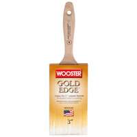 WOOSTER 5232-3 Paint Brush, 2-15/16 in L Bristle, Flat Sash Handle, Stainless Steel Ferrule