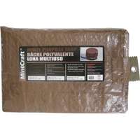 ProSource Multi-Purpose Tarp With Aluminum Grommets, 12 Ft L X 10 Ft W, 8 X 10 In Mesh, Polyethylene
