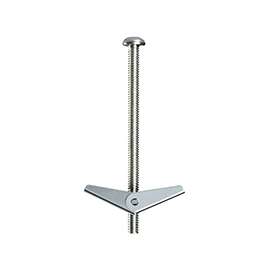 COBRA ANCHORS 086Y Spring Toggle Bolt, Round Head, 95 lb Weight Capacity, Steel