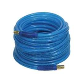Amflo 13-100AE Air Hose, 3/8 in OD, MNPT, Polyurethane, Blue