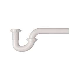 Plumb Pak PP940W P-Trap, 1-1/2 x 1-1/2, 1-1/2 x 1-1/4 in Slip Joint, White