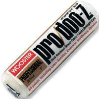WOOSTER RR644-9 Paint Roller Cover, 3/4 in Thick Nap, Fabric Cover, White