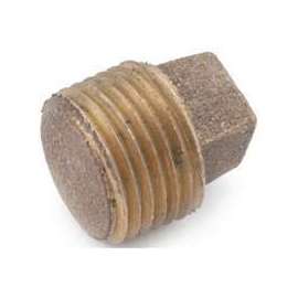 Anderson 738114-04 Solid Pipe Plug, 1/4 in, IPT, Red Brass
