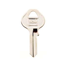 Hy-Ko 11010M10 Key Blank, Brass, Nickel Plated