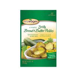 Mrs. Wages W659-J6425 Zesty Bread and Butter Pickle, 6.2 oz Pouch