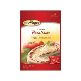 Mrs. Wages W539-J4425 Pizza Sauce Tomato Mix, 5 oz Pouch