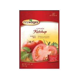 Mrs. Wages W541-J4425 Ketchup Tomato Mix, 5 oz Pouch