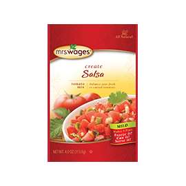 Mrs. Wages W664-J7425 Salsa Tomato Mix, 4 oz Pouch