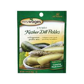 Mrs. Wages W626-DG425 Kosher Dill Refrigerator Pickle Mix, 1.94 oz Pouch