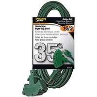 PowerZone Sjtw Triple Tap Extension Cord, 16/3, 35 Ft