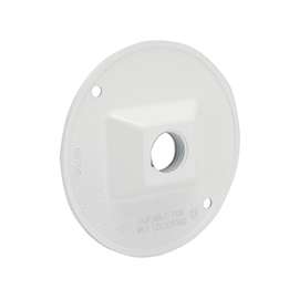 HUBBELL 5193-1 Cluster Cover, 4-1/8 in W, Round, Metal