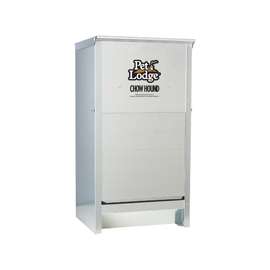 Pet Lodge CH25 Pet Feeder, 25 lb Capacity, Galvanized Steel