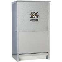 Pet Lodge CH50 Pet Feeder, 50 lb Capacity, Galvanized Steel