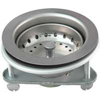 Keeney 1441SS Basket Strainer, 4.42 in Dia, Stainless Steel, Chrome